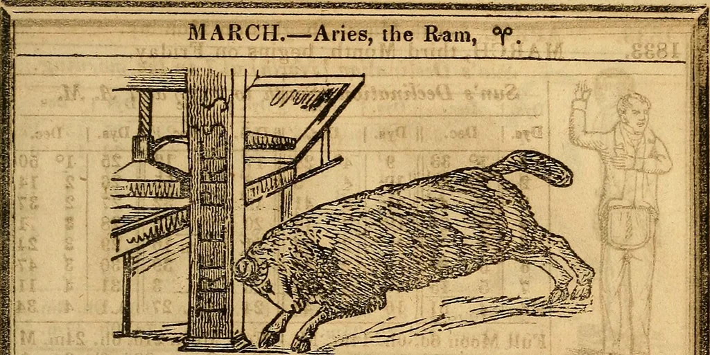 An illustration from New England Anti-Masonic almanac for the year of Our Lord 1833, 1832, leaf 16