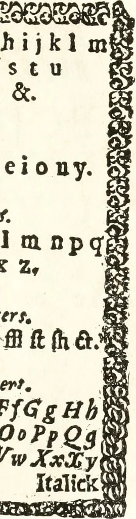 An illustration from The New-England primer; a history of its origin and development; with a reprint of the unique copy of the earliest known edition and many facsimile illustrations and reproductions, 1897, leaf 194