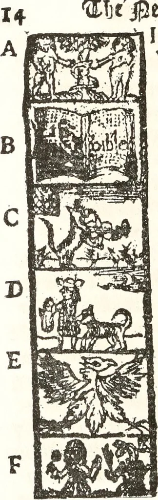 An illustration from The New-England primer; a history of its origin and development; with a reprint of the unique copy of the earliest known edition and many facsimile illustrations and reproductions, 1897, leaf 205