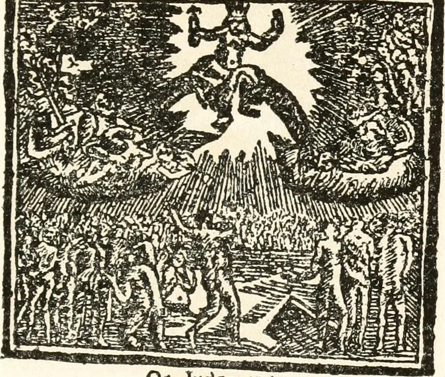 An illustration from The New-England primer; a history of its origin and development; with a reprint of the unique copy of the earliest known edition and many facsimile illustrations and reproductions, 1897, leaf 256