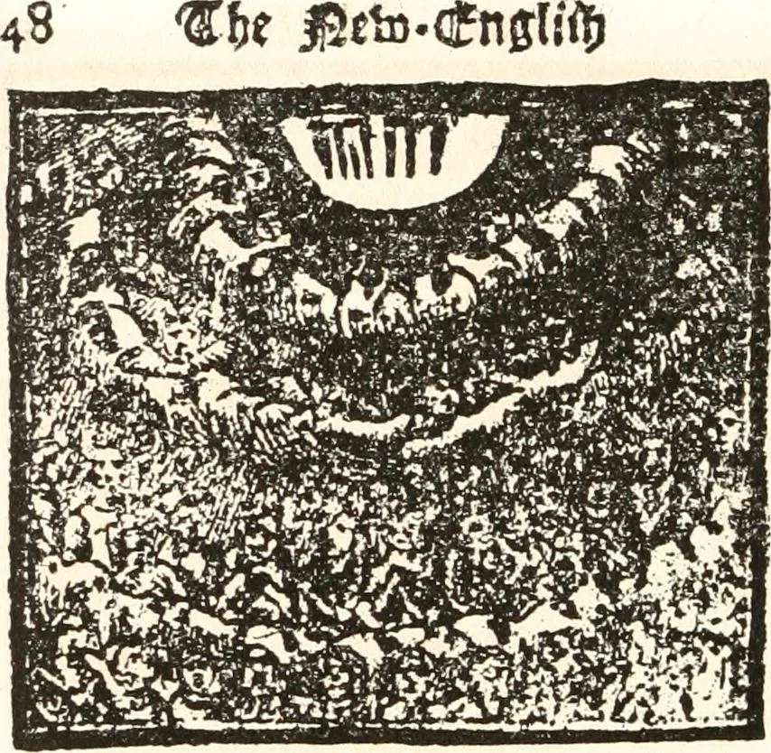 An illustration from The New-England primer; a history of its origin and development; with a reprint of the unique copy of the earliest known edition and many facsimile illustrations and reproductions, 1897, leaf 257