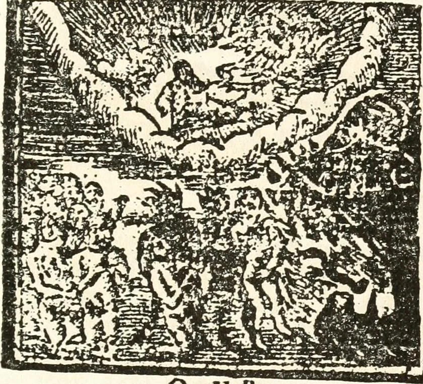 An illustration from The New-England primer; a history of its origin and development; with a reprint of the unique copy of the earliest known edition and many facsimile illustrations and reproductions, 1897, leaf 258