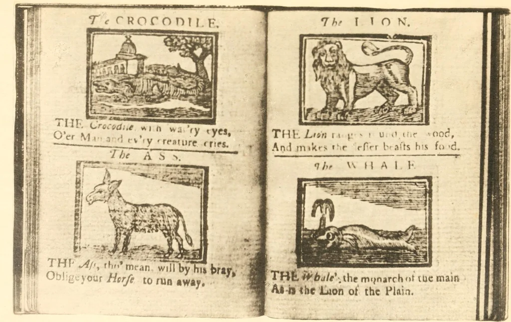 An illustration from The New-England primer; a history of its origin and development; with a reprint of the unique copy of the earliest known edition and many facsimile illustrations and reproductions, 1897, leaf 420