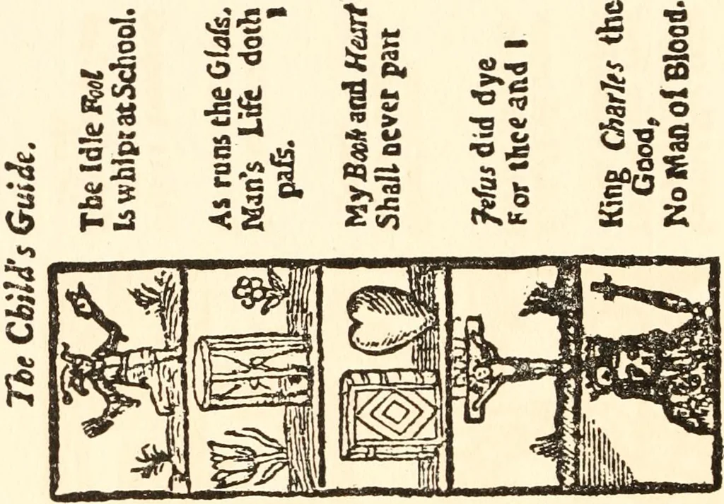 An illustration from The New-England primer; a history of its origin and development; with a reprint of the unique copy of the earliest known edition and many facsimile illustrations and reproductions, 1897, leaf 59