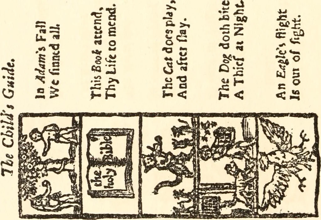 An illustration from The New-England primer; a history of its origin and development; with a reprint of the unique copy of the earliest known edition and many facsimile illustrations and reproductions, 1897, leaf 59