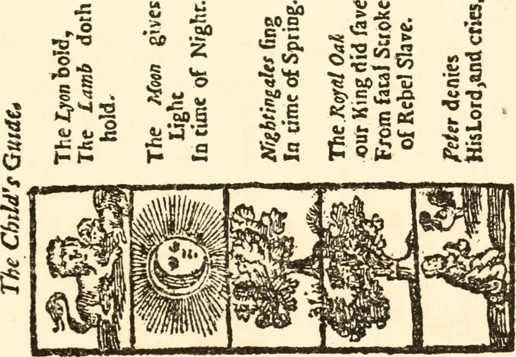 An illustration from The New-England primer; a history of its origin and development; with a reprint of the unique copy of the earliest known edition and many facsimile illustrations and reproductions, 1897, leaf 60