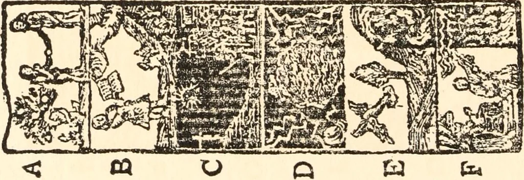 An illustration from The New-England primer; a history of its origin and development; with a reprint of the unique copy of the earliest known edition and many facsimile illustrations and reproductions, 1897, leaf 67