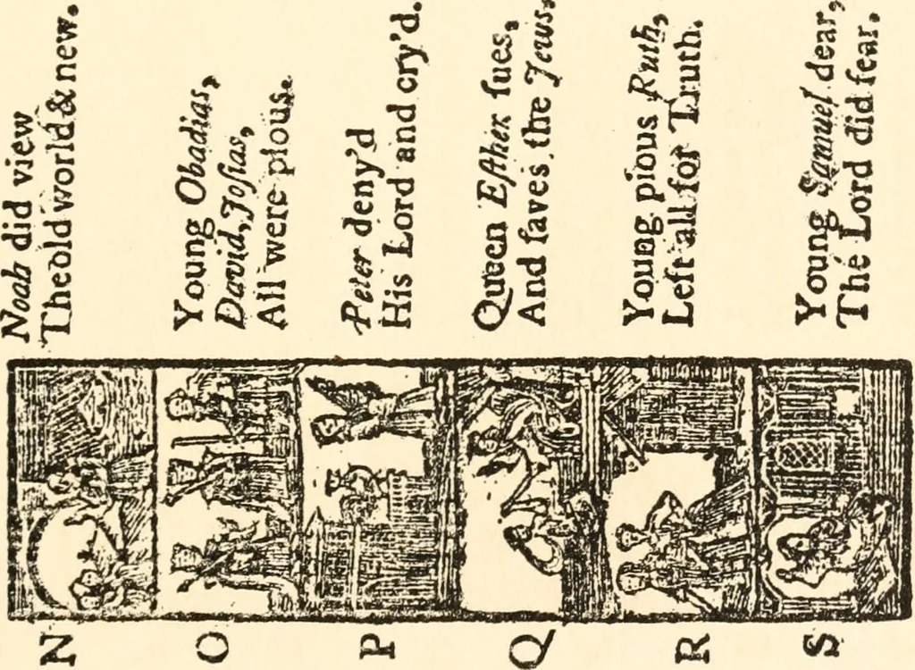 An illustration from The New-England primer; a history of its origin and development; with a reprint of the unique copy of the earliest known edition and many facsimile illustrations and reproductions, 1897, leaf 68