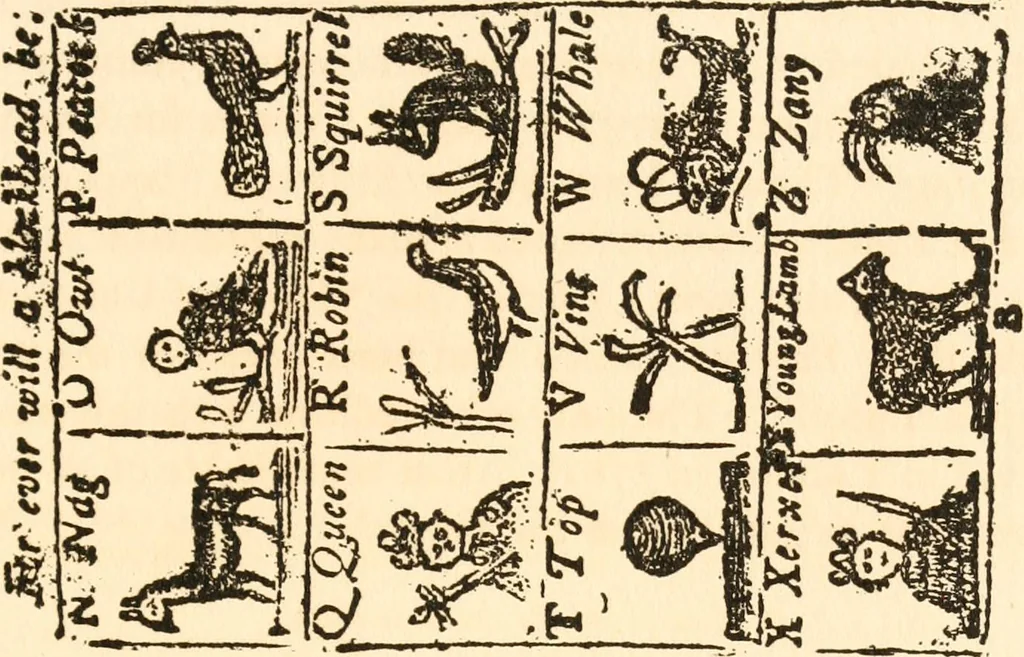 An illustration from The New-England primer; a history of its origin and development; with a reprint of the unique copy of the earliest known edition and many facsimile illustrations and reproductions, 1897, leaf 86