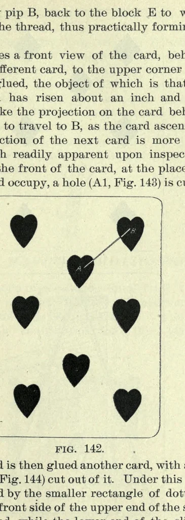 An illustration from New era card trick, 1897, leaf 225