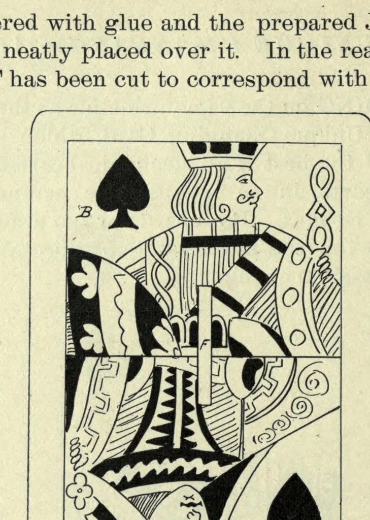 An illustration from New era card trick, 1897, leaf 234