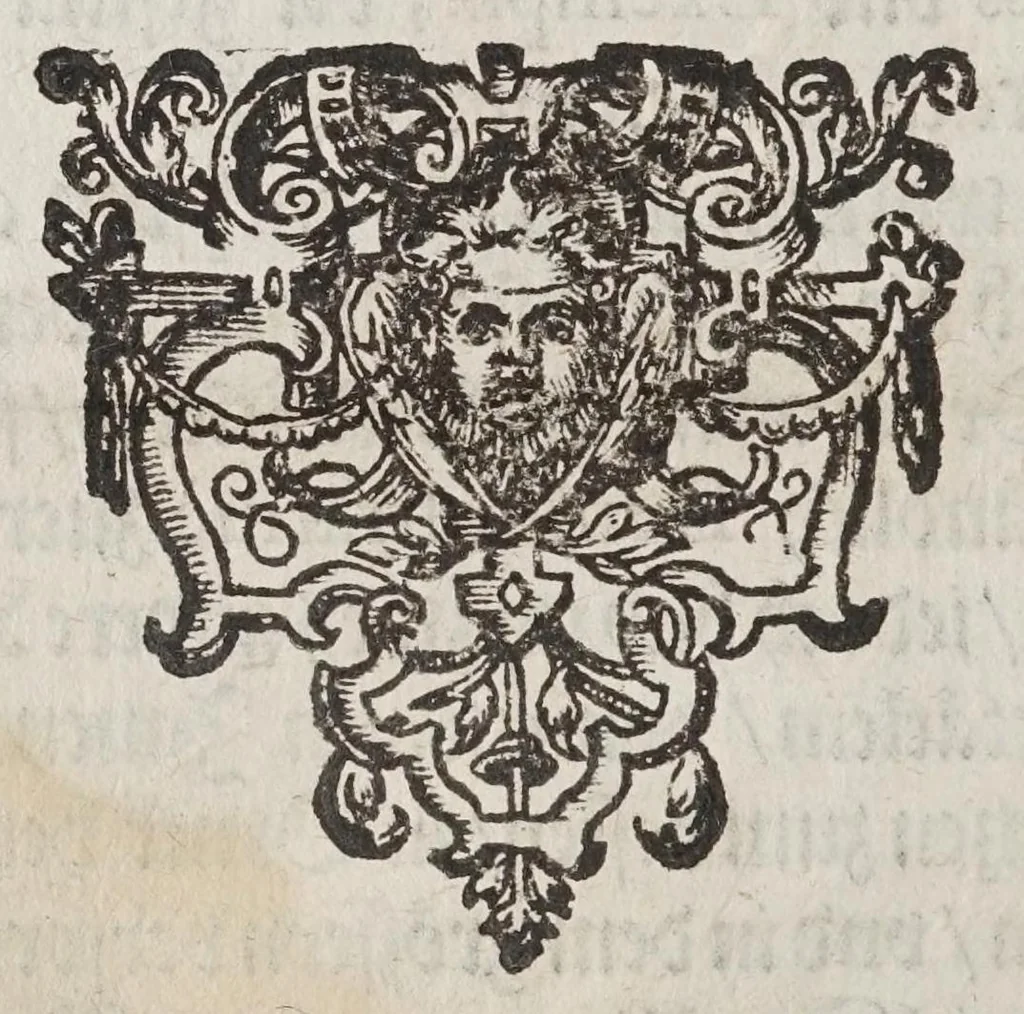 An illustration from Newer mathematischer Kunstspiegel : darinnen fürnemblich dreyerley Stuck zusehen : als erstlich, ein gründtliche Verzeichnuss, der wunderbarlichen Natur vnnd Eigenschafften, etlilcher Zahlen, Danielis, vnd der Offenbahrung Sanct Johannis : zum andern, ein newerfundner Gebrauch, Daniel Specklins Instruments, zu Abmessung der Höhe, Tiefe, Weite vnd Breyte, wie auch zum planimetrischen Grundlegen : zum driten, ein kurtzer doch kléarlicher Bericht, vonn einem sechsspitzigen proportional Zirckel, warzu derselbig fruchtbarlich zugebrauchen seye : allen der mathematischen Künsten Liebhabern, zu sonderm gefallen zugerichtet, vnd jetzt erstlich in den Druck gegeben, 1612, leaf 12