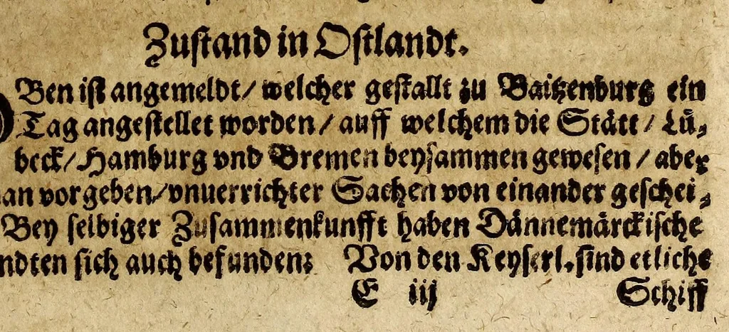 An illustration from Newer unpartheyischer teutscher Mercurius: : oder Glaubwürdige Erzehlung aller fürnemen un[d] gedenckwürdigen Historien, so sich hin vnd wider in Europa, in Hoch- und Nider Teutschland, auch Franckreich, Engelland, Italien, Hispanien, Hungarn, Böheimb, Polen, Siebenbürgen, Wallachey, Preussen, Schweden Türckey, &c. von der Herbst-verflossenen 1628. biss auff diese gegenwertige Fastmess 1629. Jahrs, zugetragen vnd verlauffen haben. Darin sonderlich was sich mit Belägerung der Stätt Roschel in Franckreich, Casal in Italien, vnd darin in der Insel Cuba begeben, aussführlich erzehlt wird. Alles mit mehrerm fleiss dan[n] zuuor jemal zusamen getragen vnd verfast,, 1629, leaf 41