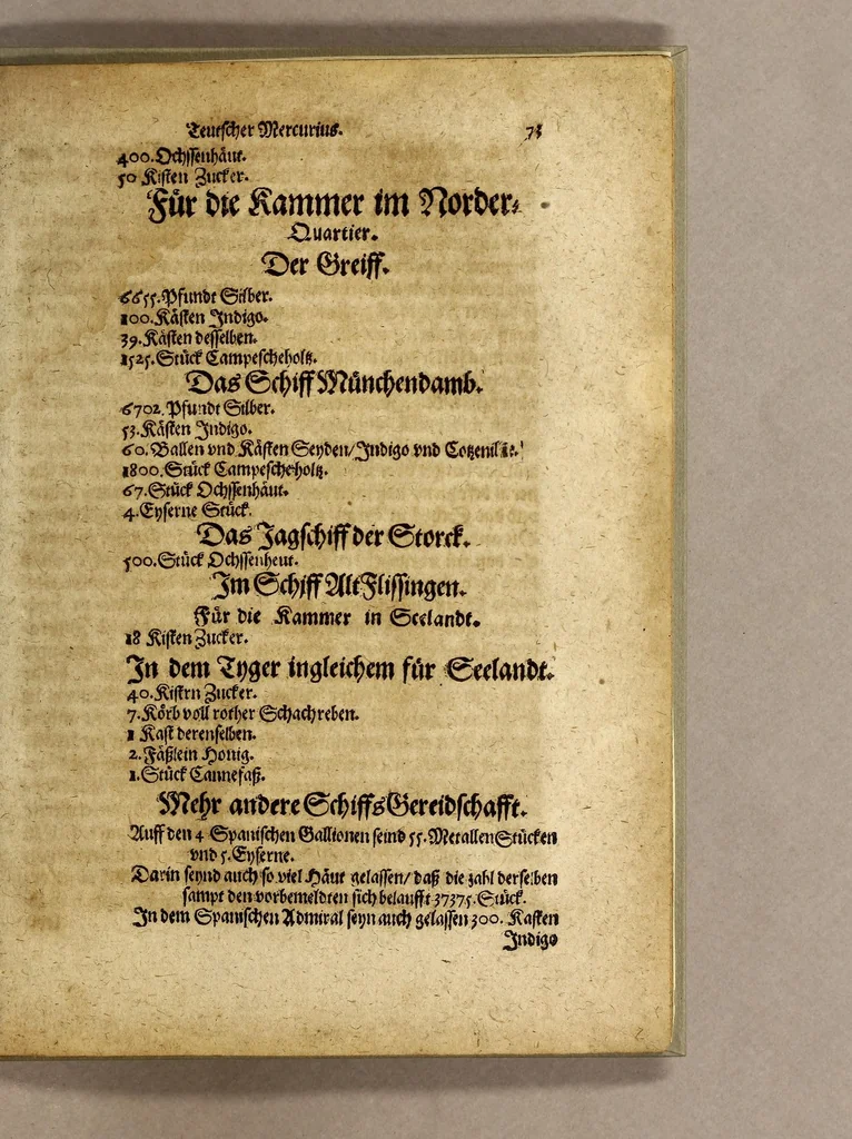 An illustration from Newer unpartheyischer teutscher Mercurius: : oder Glaubwürdige Erzehlung aller fürnemen un[d] gedenckwürdigen Historien, so sich hin vnd wider in Europa, in Hoch- und Nider Teutschland, auch Franckreich, Engelland, Italien, Hispanien, Hungarn, Böheimb, Polen, Siebenbürgen, Wallachey, Preussen, Schweden Türckey, &c. von der Herbst-verflossenen 1628. biss auff diese gegenwertige Fastmess 1629. Jahrs, zugetragen vnd verlauffen haben. Darin sonderlich was sich mit Belägerung der Stätt Roschel in Franckreich, Casal in Italien, vnd darin in der Insel Cuba begeben, aussführlich erzehlt wird. Alles mit mehrerm fleiss dan[n] zuuor jemal zusamen getragen vnd verfast,, 1629, leaf 75