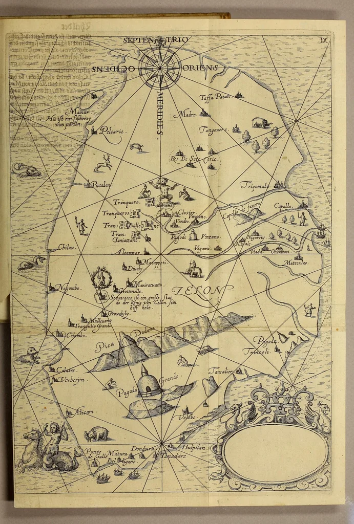 An illustration from Newe Schifffahrt Einer dreyjährigen Reyse,, 1605, leaf 77
