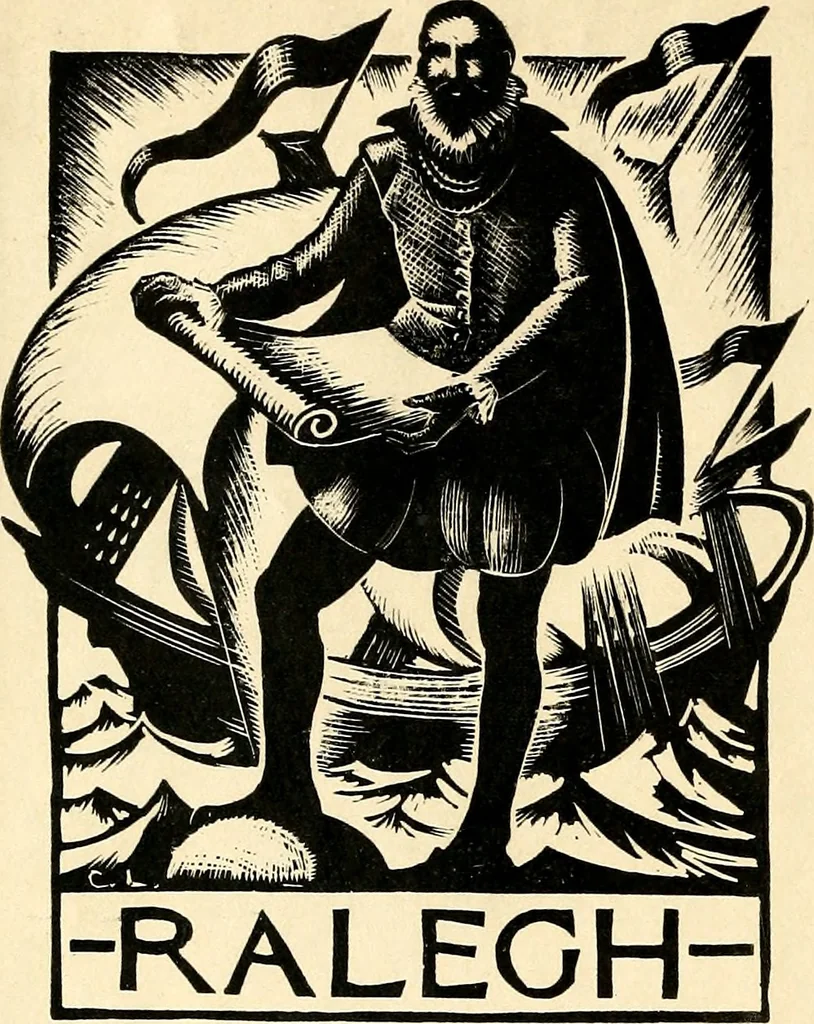 An illustration from Newes of Sr. Walter Rauleigh : with the true description of Gviana, as also a relation of the excellent gouernment, and much hope of the prosperity of the voyage, 1618, leaf 1