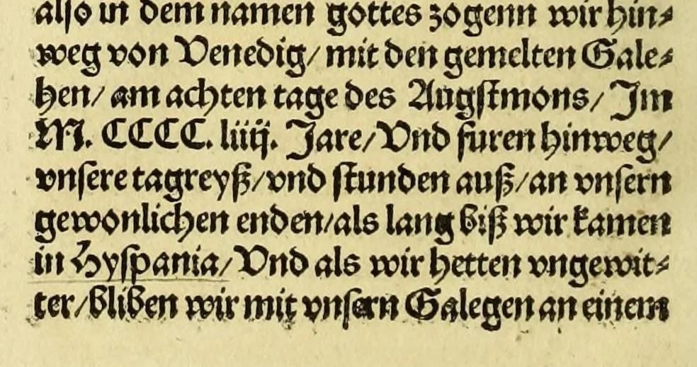 An illustration from Newe vnbekanthe Landte und ein newe Weldte in kurtz verganger Zeythe erfunden, 1508, leaf 10