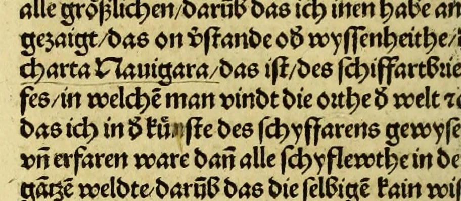 An illustration from Newe vnbekanthe Landte und ein newe Weldte in kurtz verganger Zeythe erfunden, 1508, leaf 108