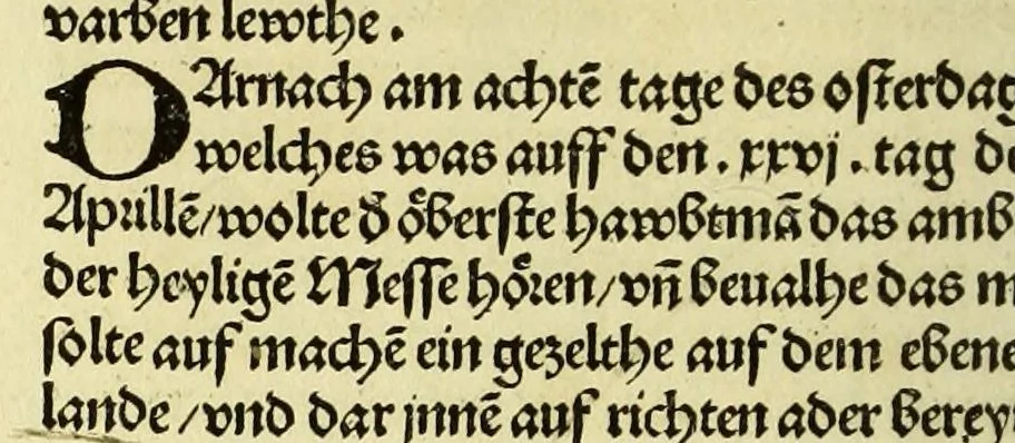 An illustration from Newe vnbekanthe Landte und ein newe Weldte in kurtz verganger Zeythe erfunden, 1508, leaf 60