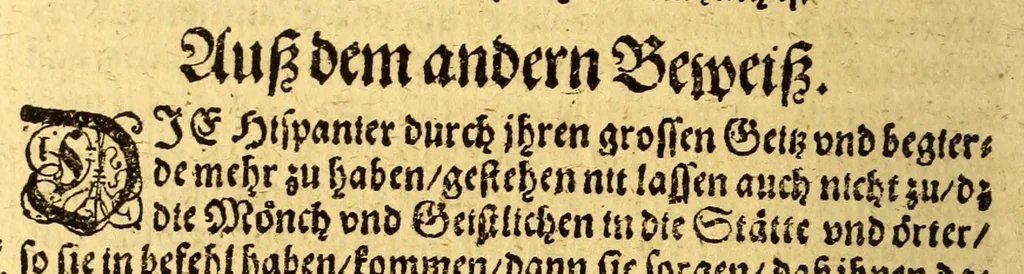 An illustration from Newe Welt. : Warhafftige Anzeigung der Hispanier grewlichen, abschewlichen vnd vnmenschlichen Tyranney, von jhnen in den indianischen Ländern, so gegen Nidergang der Sonnen gelegen, vnd die Newe Welt genennet wird, begangen., 1599, leaf 146