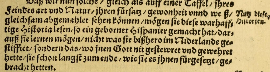 An illustration from Newe Welt. : Warhafftige Anzeigung der Hispanier grewlichen, abschewlichen vnd vnmenschlichen Tyranney, von jhnen in den indianischen Ländern, so gegen Nidergang der Sonnen gelegen, vnd die Newe Welt genennet wird, begangen., 1599, leaf 19