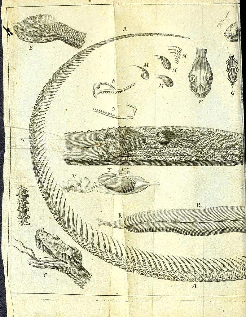An illustration from New experiments upon vipers :, 1673, leaf 24