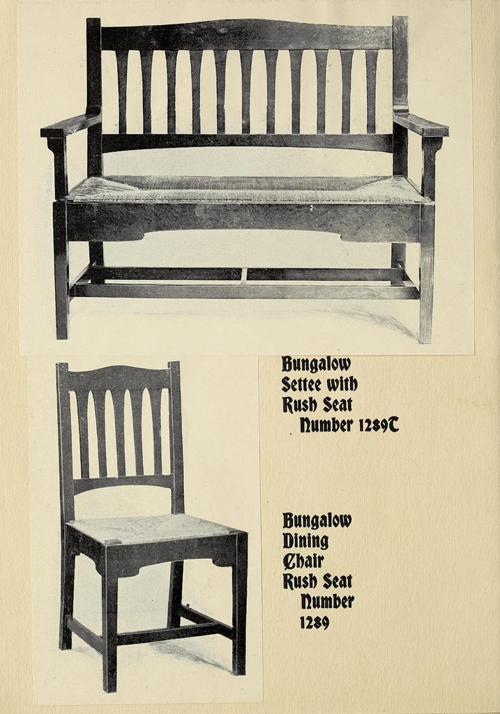 An illustration from New fvrnitvre from the work shop of Gvstave Stickley, cabinet maker, Syracvse, NY VSA, 1901, leaf 20