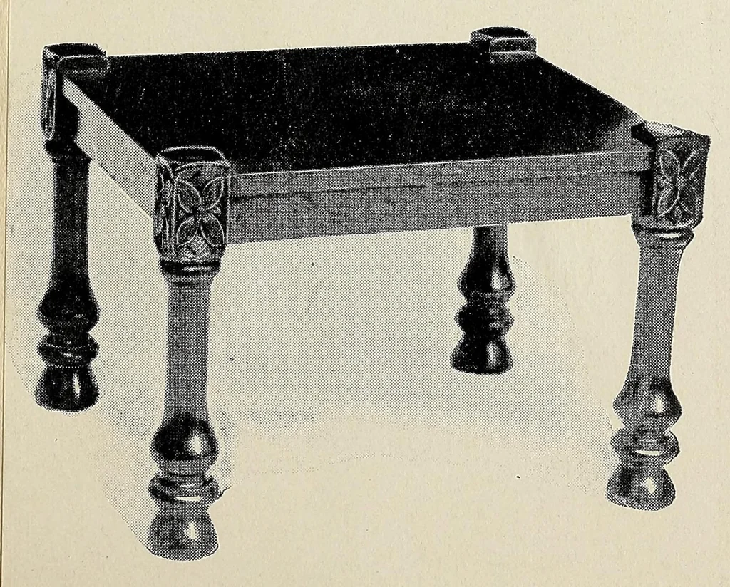 An illustration from New fvrnitvre from the work shop of Gvstave Stickley, cabinet maker, Syracvse, NY VSA, 1901, leaf 9