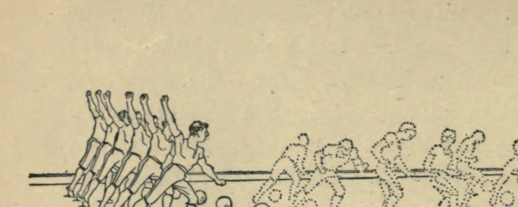 An illustration from New games & sports for schools, clubs, & gymnasia, with and without apparatus, 1895, leaf 90