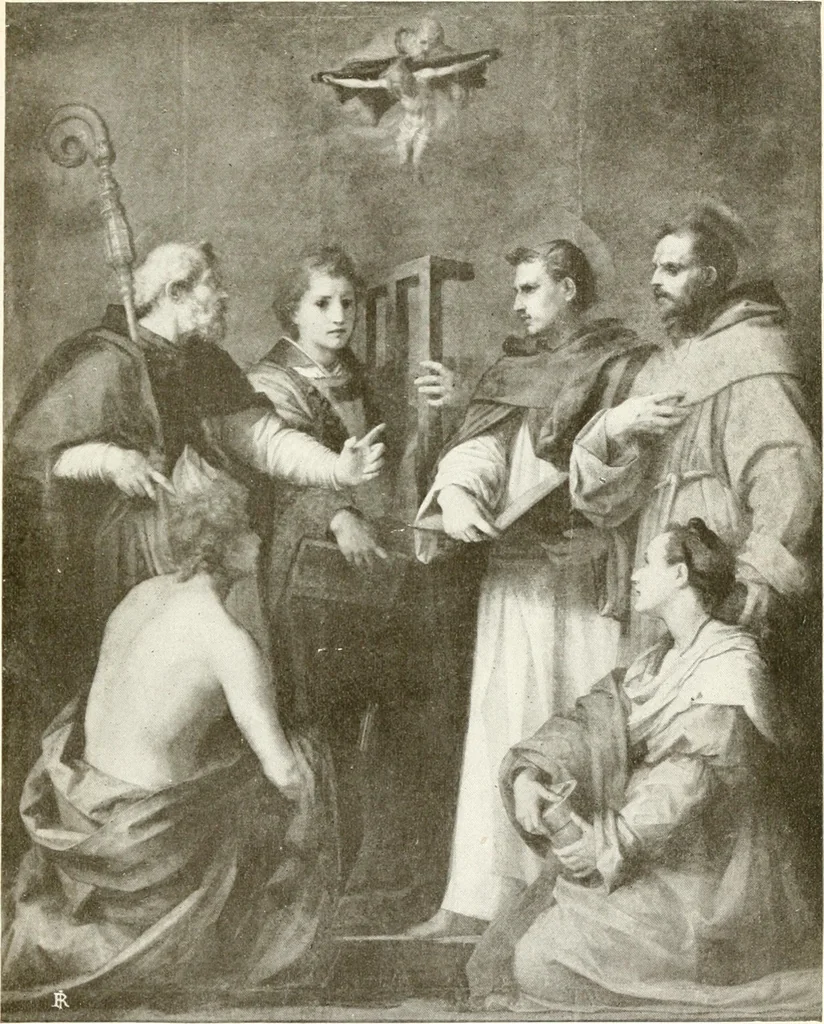 An illustration from A new history of painting in Italy : from the II to the XVI century, 1908, leaf 596