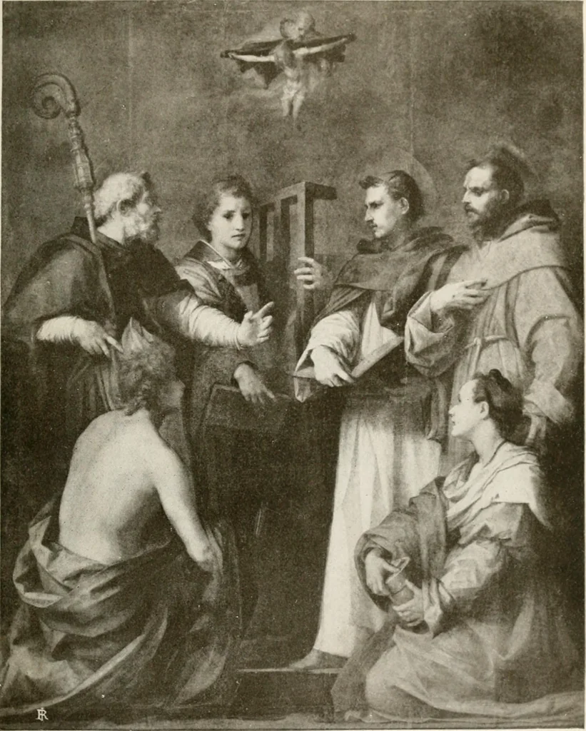 An illustration from A new history of painting in Italy, from the II to the XVI century;, 1908, leaf 596