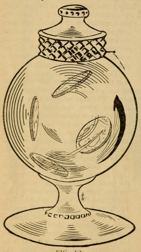 An illustration from New ideas in magic : illusions, spiritualistic effects, etc., 1902, leaf 28