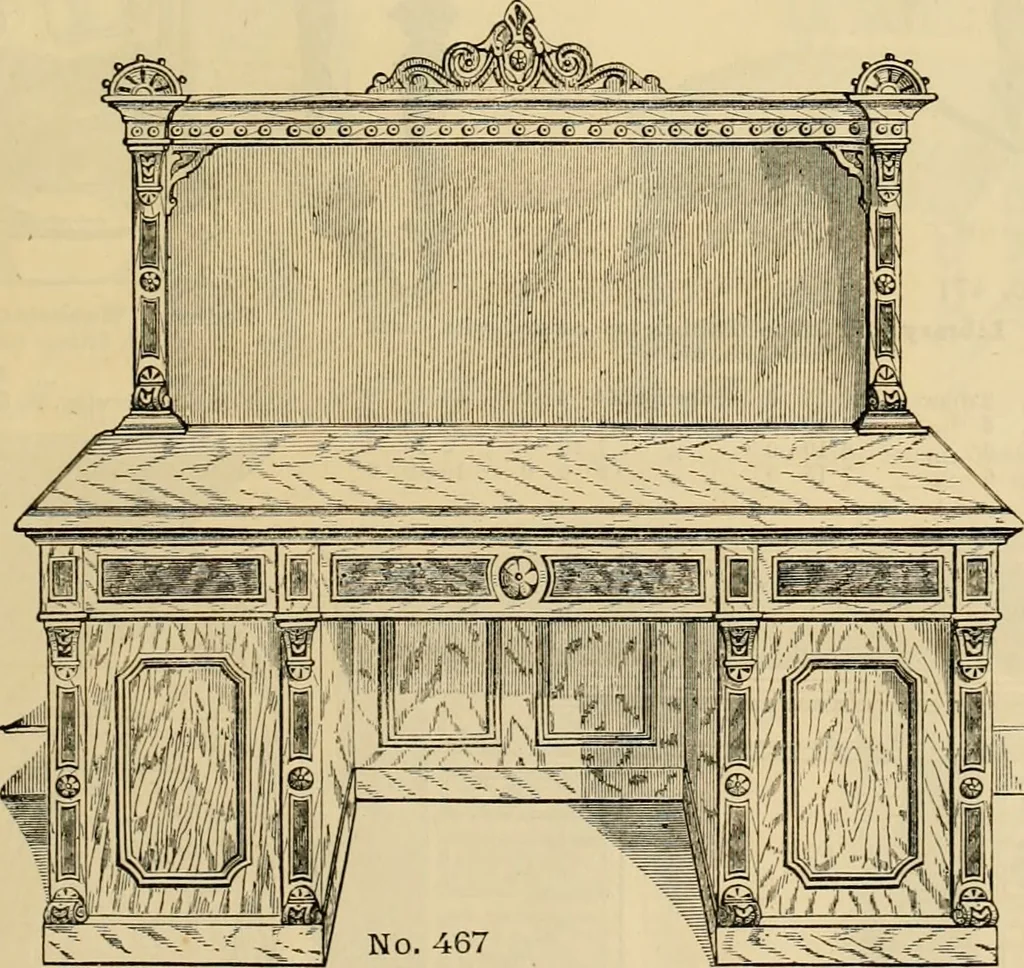 An illustration from [New illustrated catalogue of furniture and general price list], 1875, leaf 136
