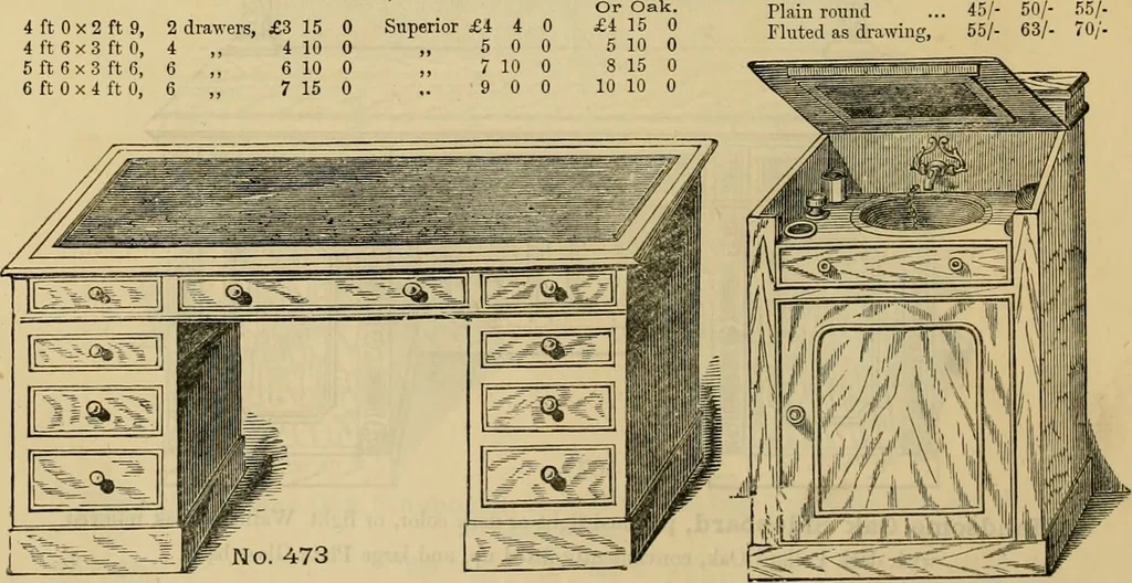 An illustration from [New illustrated catalogue of furniture and general price list], 1875, leaf 137
