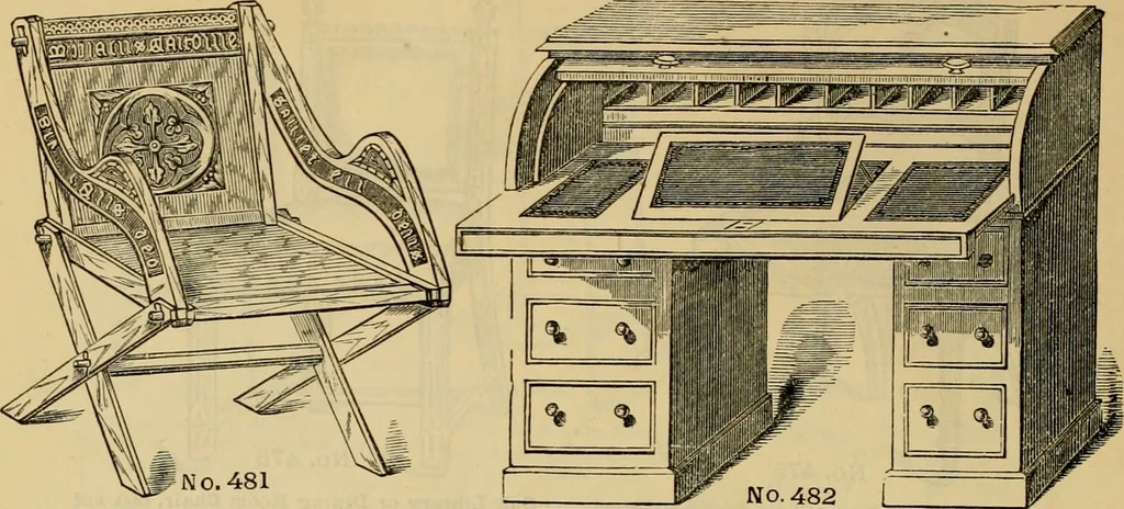 An illustration from [New illustrated catalogue of furniture and general price list], 1875, leaf 139