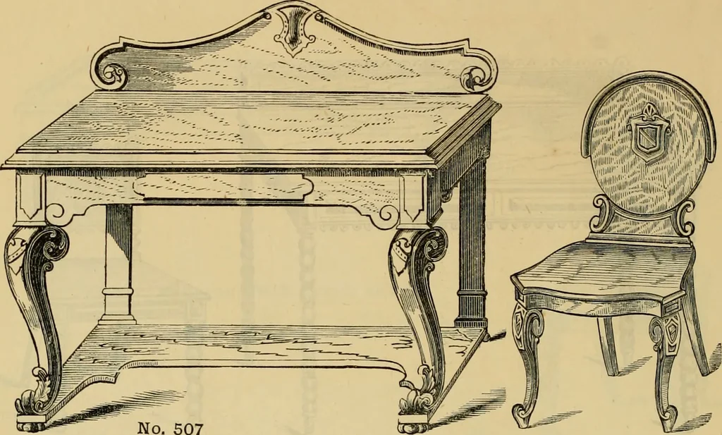 An illustration from [New illustrated catalogue of furniture and general price list], 1875, leaf 145