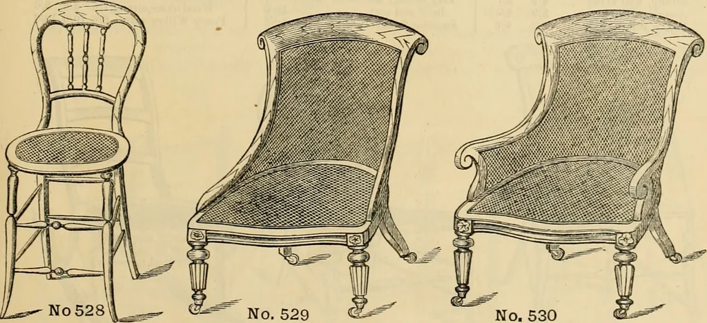 An illustration from [New illustrated catalogue of furniture and general price list], 1875, leaf 148