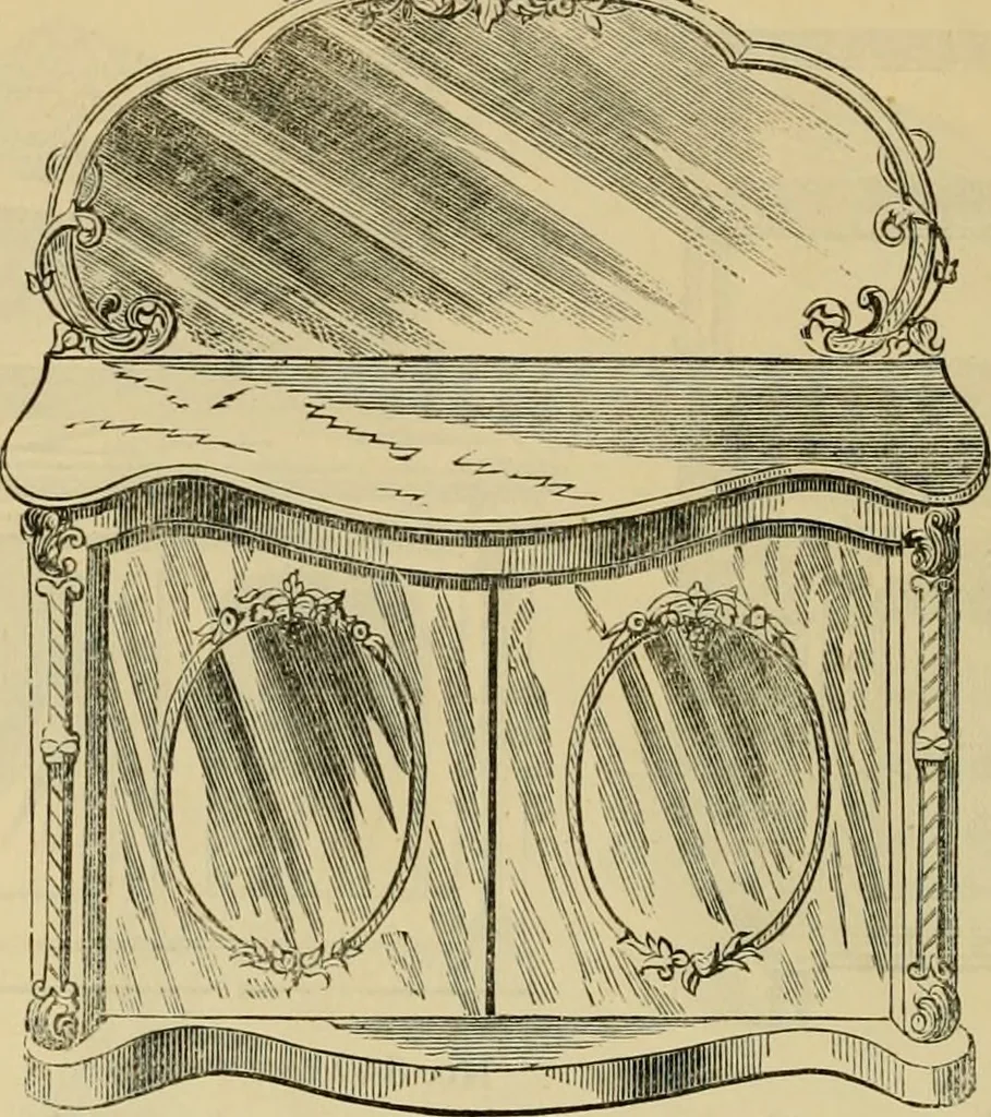 An illustration from [New illustrated catalogue of furniture and general price list], 1875, leaf 97