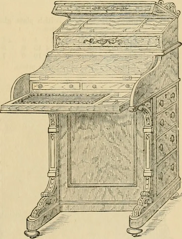An illustration from [New illustrated catalogue of furniture and general price list], 1875, leaf 98