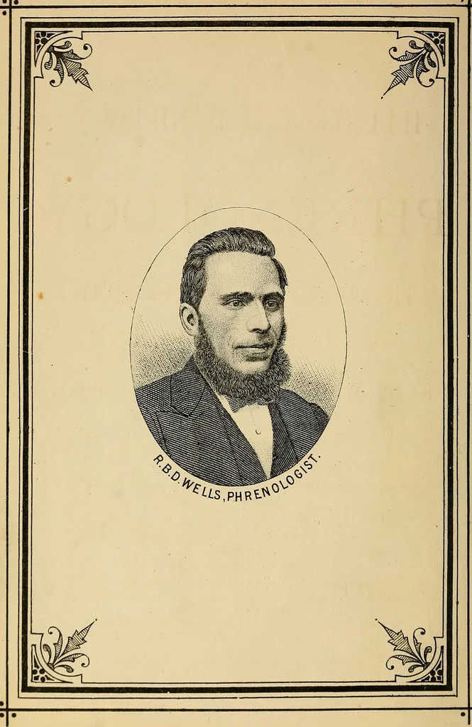 An illustration from A new illustrated hand-book of phrenology, physiology and physiognomy, 1878, leaf 5