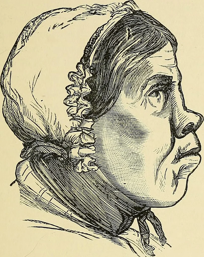 An illustration from A new illustrated hand-book of phrenology, physiology and physiognomy, 1878, leaf 94