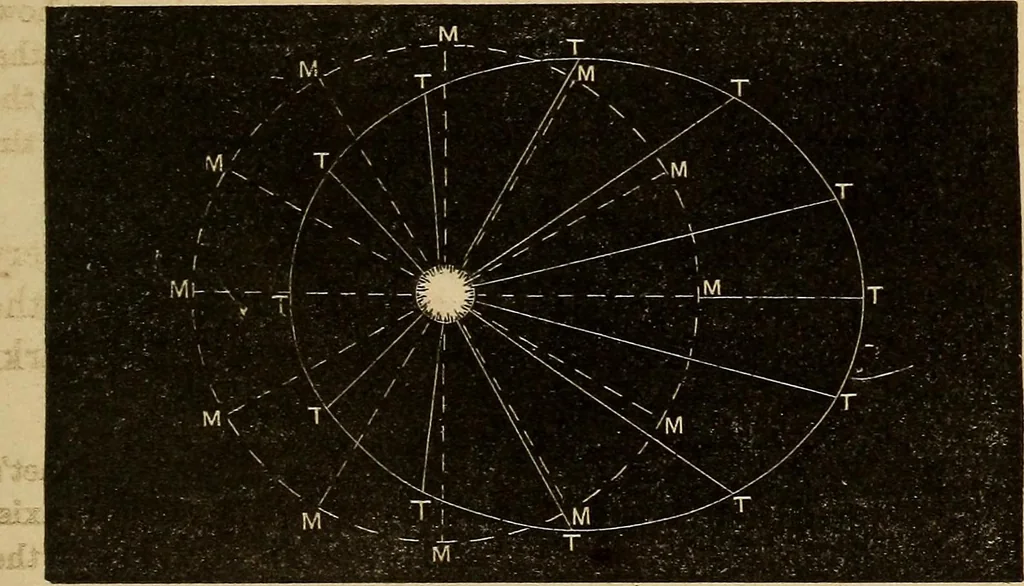An illustration from A new manual of the elements of astronomy, descriptive and mathematical .., 1868, leaf 40