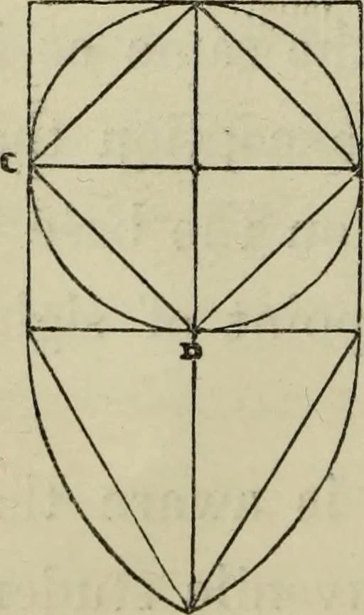 An illustration from A new manual of perspective: containing remarks on the theory of the art, and its practical application in the procudtion of drawings ... Illustrated by numerous engravings, 1849, leaf 37