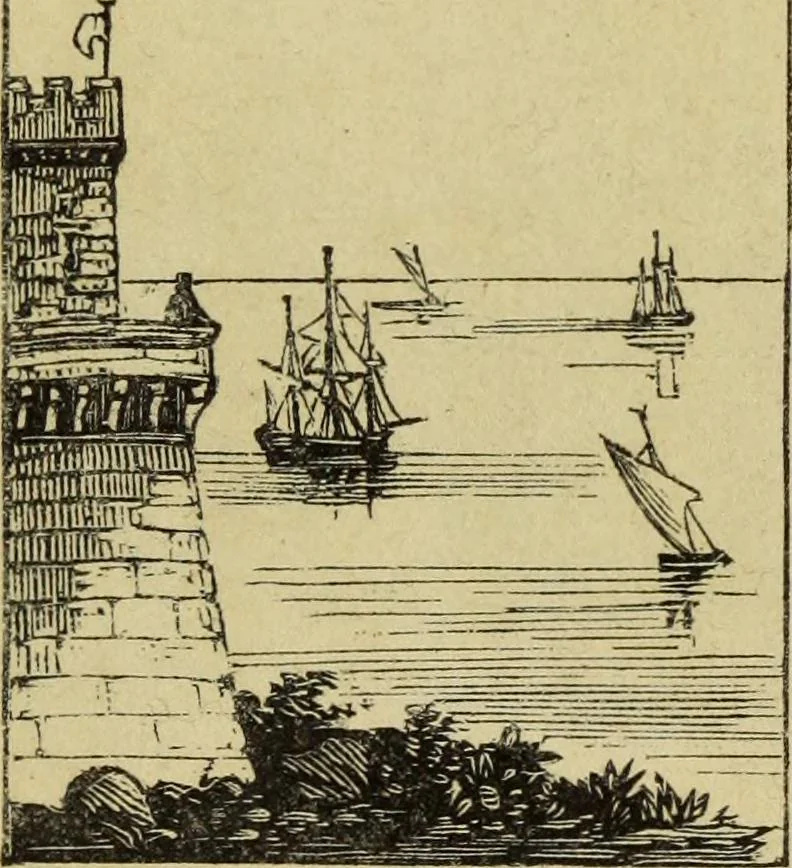 An illustration from A new manual of perspective: containing remarks on the theory of the art, and its practical application in the procudtion of drawings ... Illustrated by numerous engravings, 1849, leaf 66