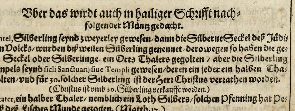 An illustration from New Müntz Buech : darinnen allerley gross vunnd kleine, silberne vnd guldene Sorten, vmb wichtiger Vrsach willen also fürgestelt werden, vnd erstlich der Römischen Kayserlichen vnd Königlichen Mayestat ... : darneben auch bäpstlicher Heiligkeit vnd der König in Hispanien, Portugal ... : dann auch der Italianischen Fürsten .., 1604, leaf 211