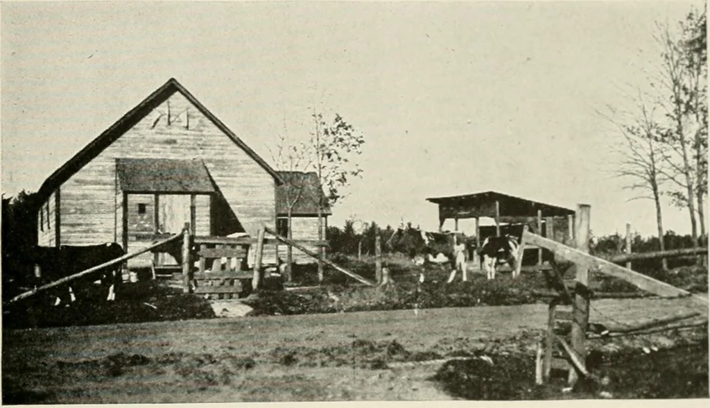 An illustration from The new and old immigrant on the land; a study of Americanization and the rural church, 1922, leaf 96