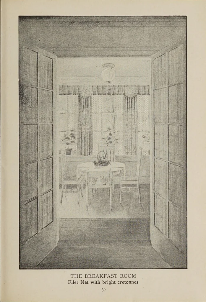 An illustration from New outlooks for every home : practical suggestions for every room in the house, 1918, leaf 43