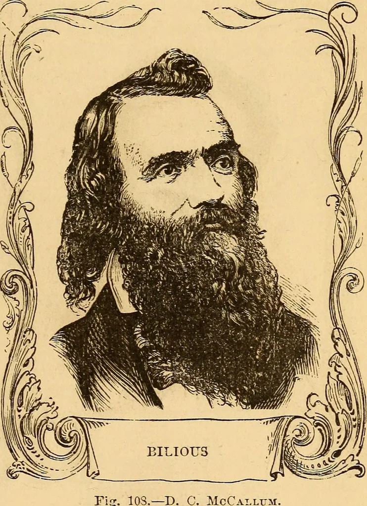 An illustration from New physiognomy, 1867, leaf 104