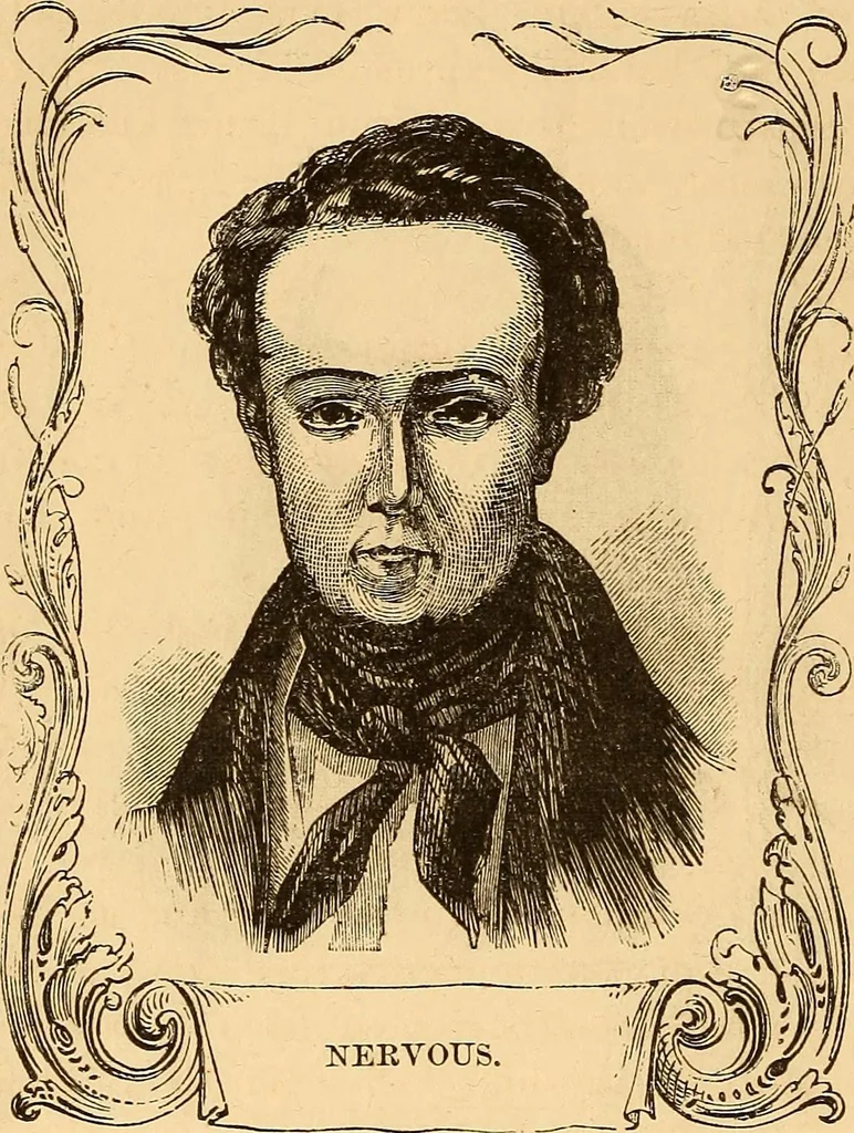 An illustration from New physiognomy, 1867, leaf 105