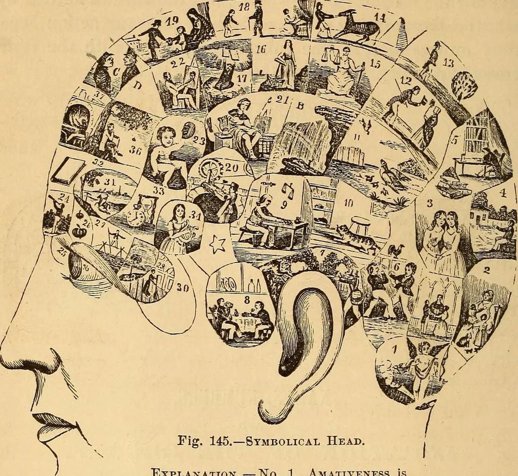 An illustration from New physiognomy, 1867, leaf 139